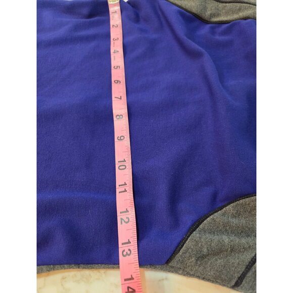 Diane Von Furstenberg Hallie Colorblock Knit Sheath Dress Sz 4 Blue Gray Office - Picture 9 of 12